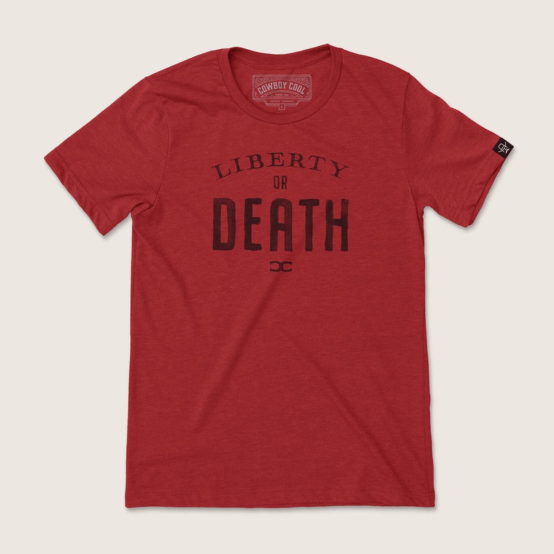 Liberty Or Death T-Shirt|S|M|L|XL|2XL|3XL|Red