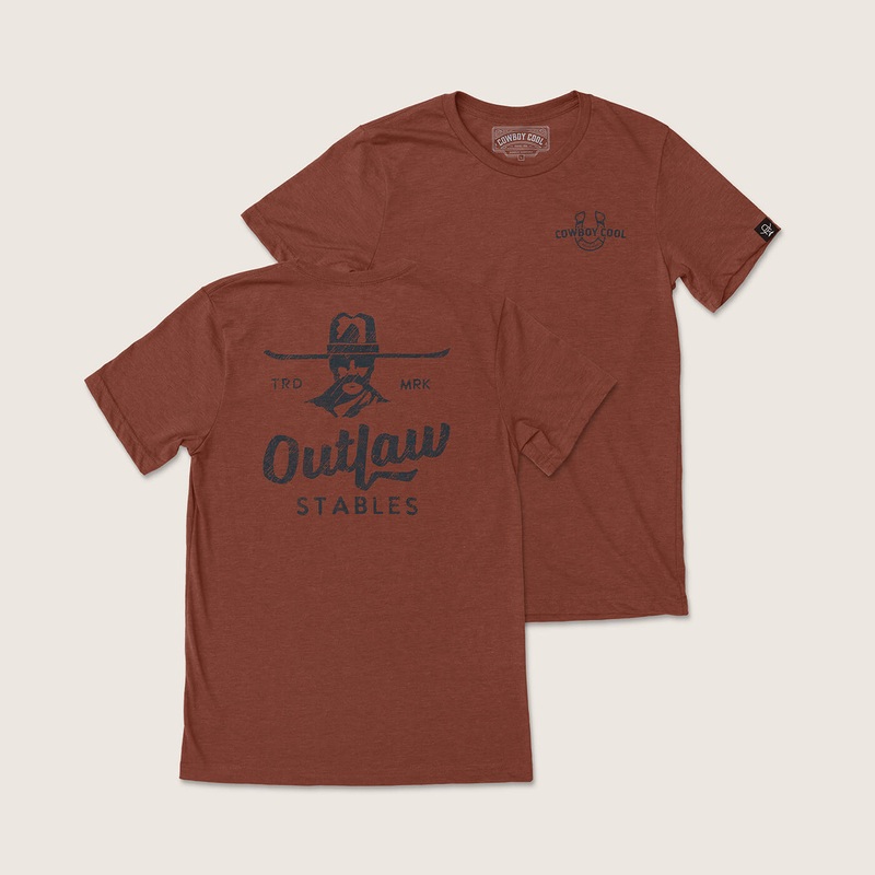 Outlaw Stables T-Shirt|S|M|L|XL|2XL|Heather Clay