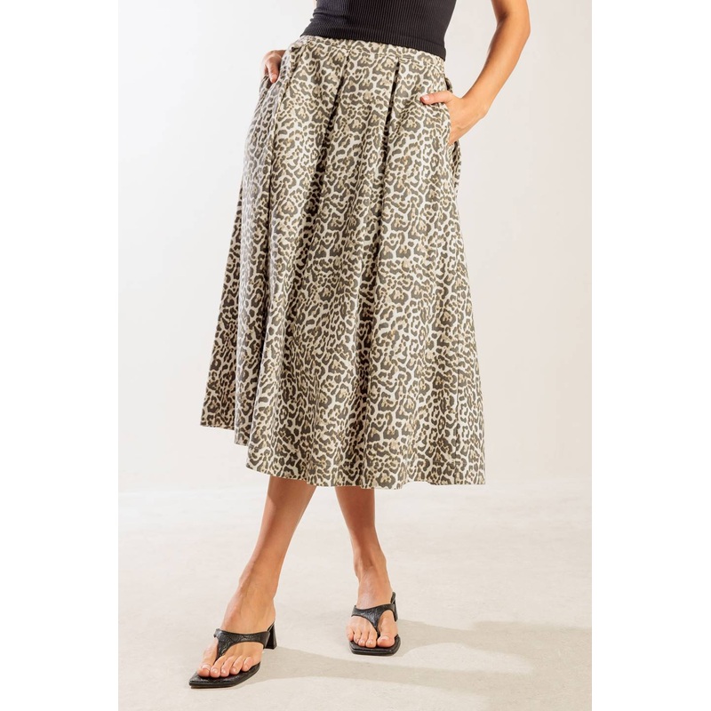 SOMETHING SPECIAL WOVEN MIDI FULL SKIRT
