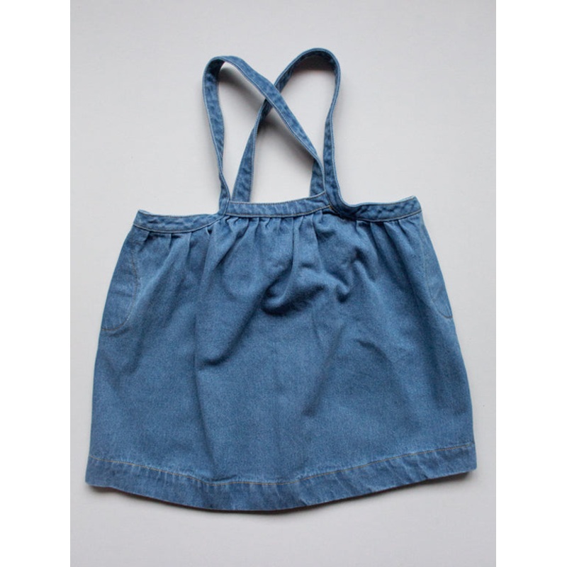 The Oversized Denim Pinafore|light denim|12-18 months|18-24 months|2-3 years|3-4 years|4-5 years|5-6 years|6-7 years|7-8 years|8-9 years|9-10 years
