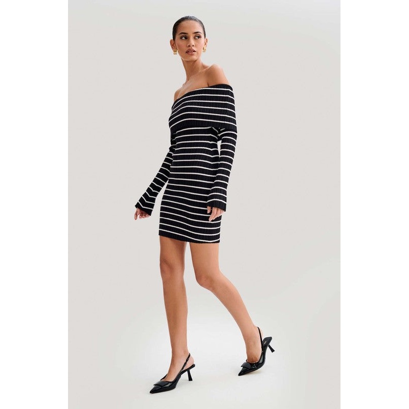 WOMEN FASHION SUMMER DRESS|BLACK WHITE|WHITE BLACK|S|M|L
