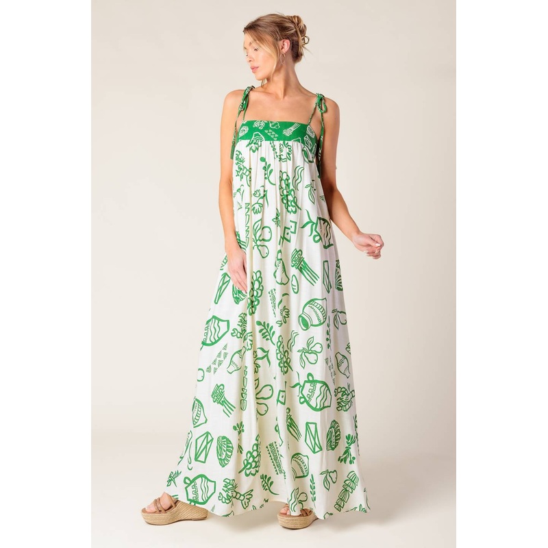 EVERYDAY BLISS WOVEN MAXI DRESS