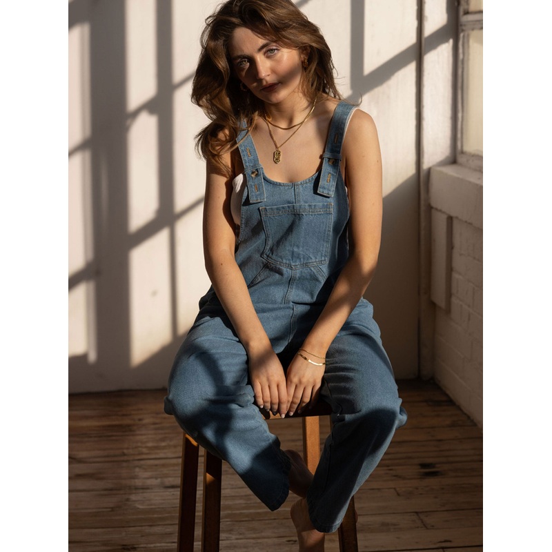 The Oversized Denim Dungaree –  Women’s