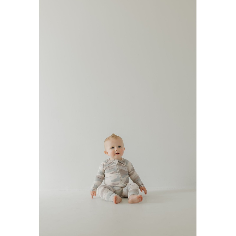 Bamboo Zip Pajamas | Camo|Newborn|0-3 Months|3-6 Months|6-12 Months|12-18 Months|18-24 Months