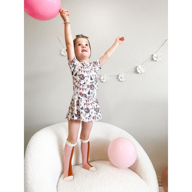 DISCO BIRTHDAY GIRL DREAM BODYSUIT DRESS