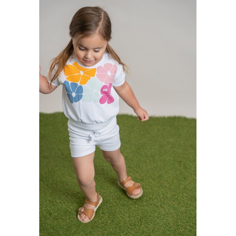 Flower Print 2Pc Set|White|9 Months|12 Months|18 Months|24 Months|3|4