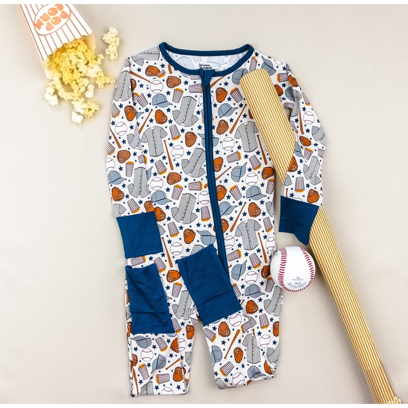 HOME RUNZzz DREAM ROMPER|Preemie|NB|0-3M|3-6M|6-12M|12-18M|18-24M|2T|3T