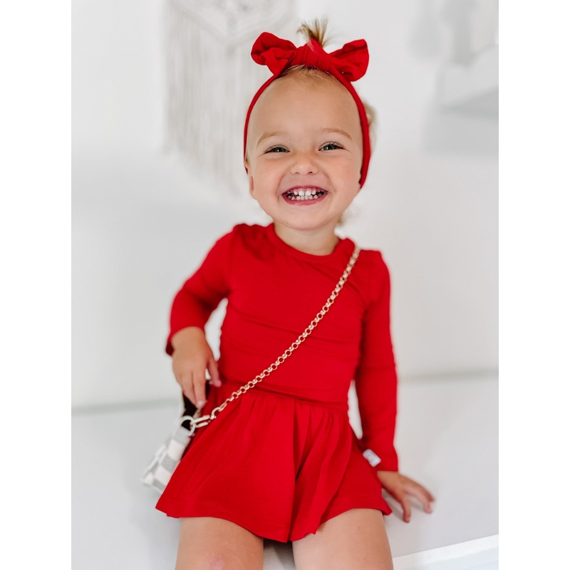 RED DREAM BODYSUIT DRESS|0-3M|3-6M|6-12M|12-18M|18-24M|2T