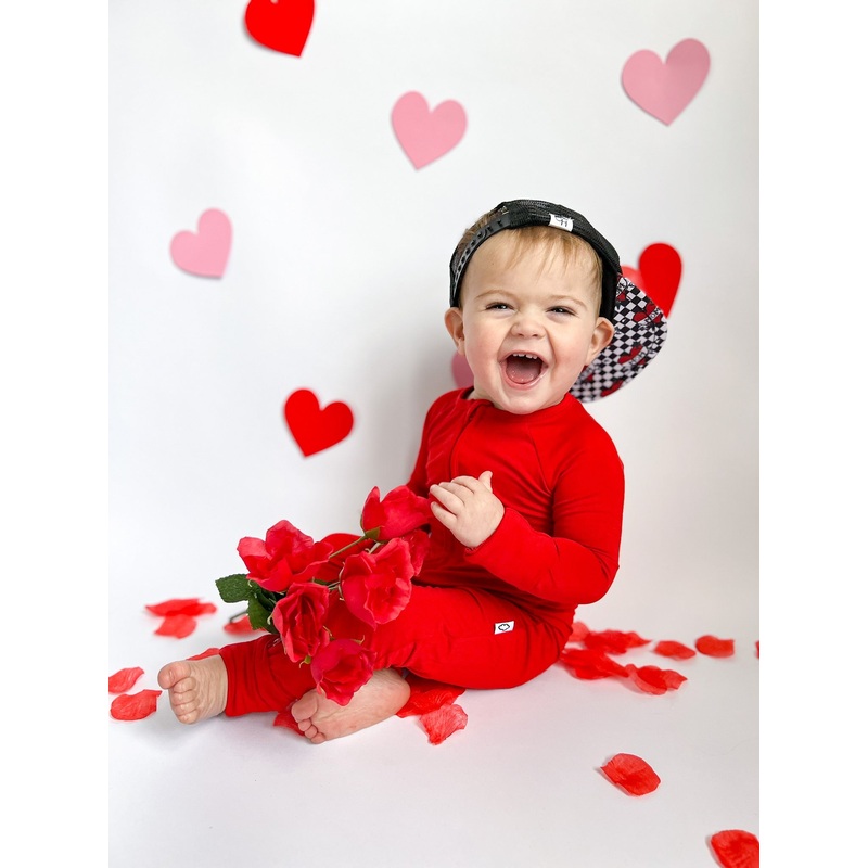 RED DREAM ROMPER|NB|0-3M|3-6M|6-12M|12-18M|18-24M|2T|3T
