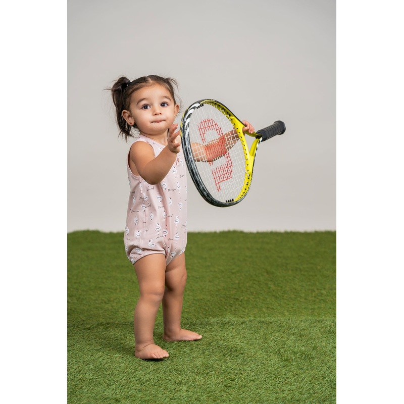 Flamingo Print Romper|Pink|White|6 Months|9 Months|12 Months|18 Months