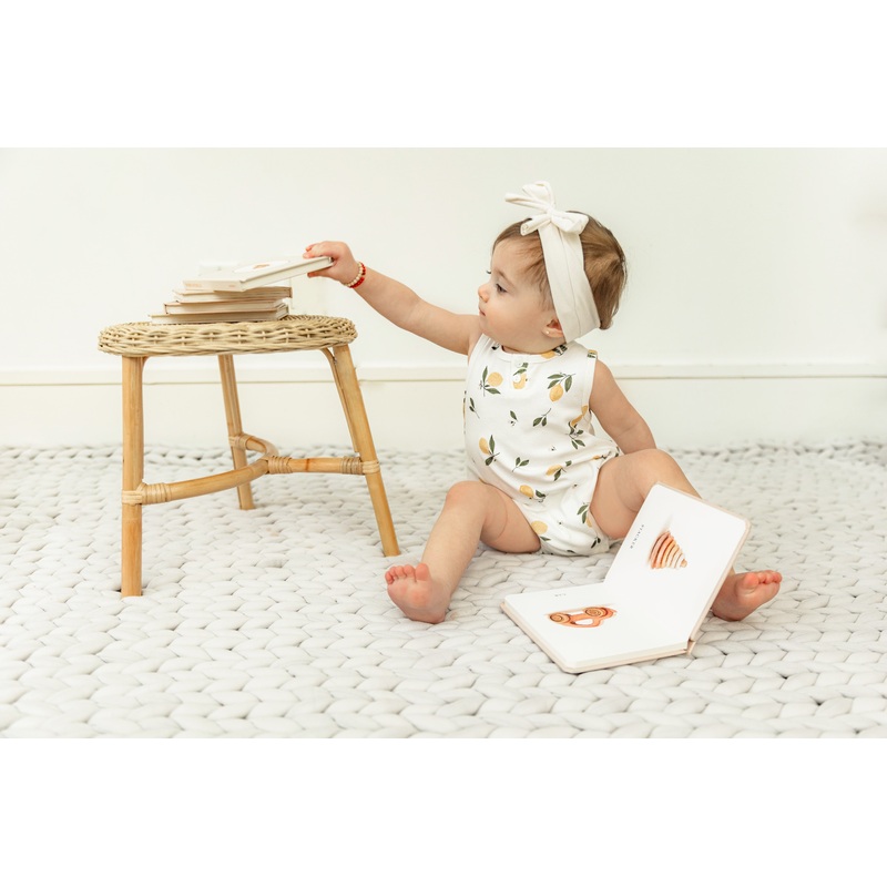 Pastel Print Romper|White/Sage|White/Yellow|6 Months|9 Months|12 Months|18 Months|24 Months|36 Months