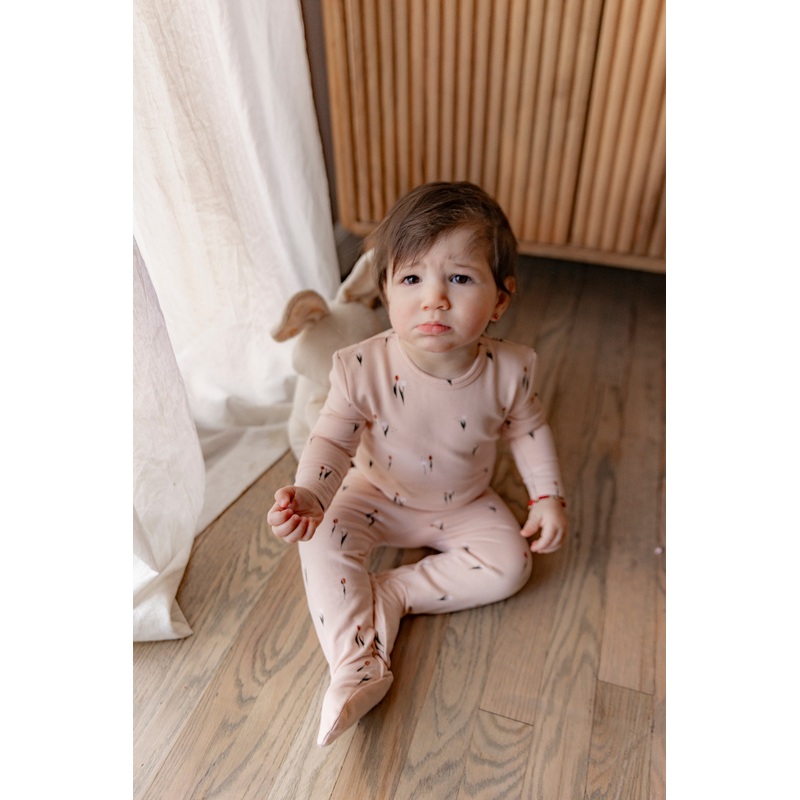 Scooter and Tulip Printed Onesie