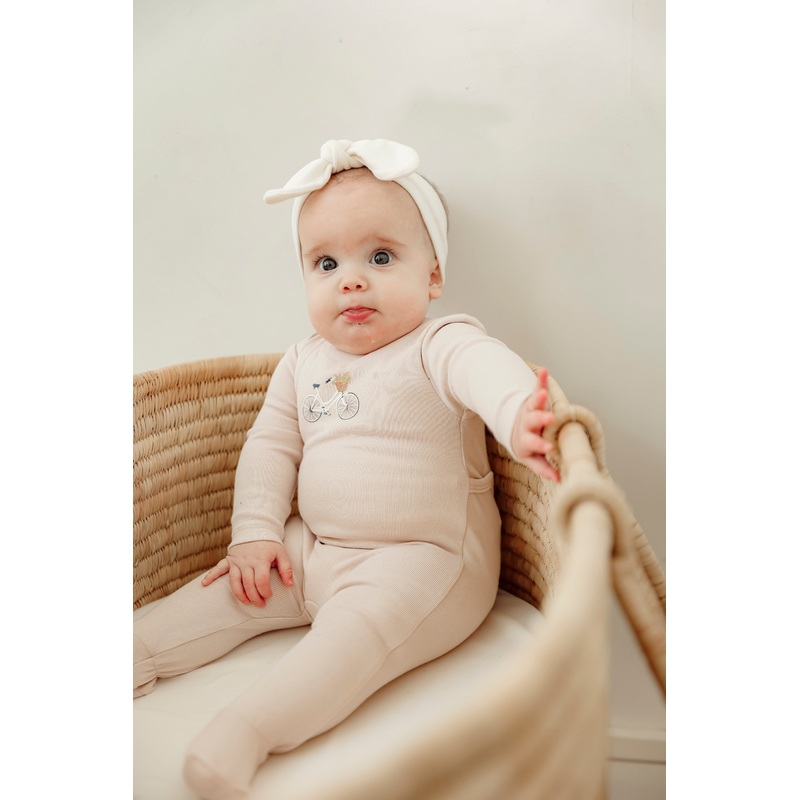 Scooter Bicycle Print Onesie|Blue|Primrose|3 Months|1 Month