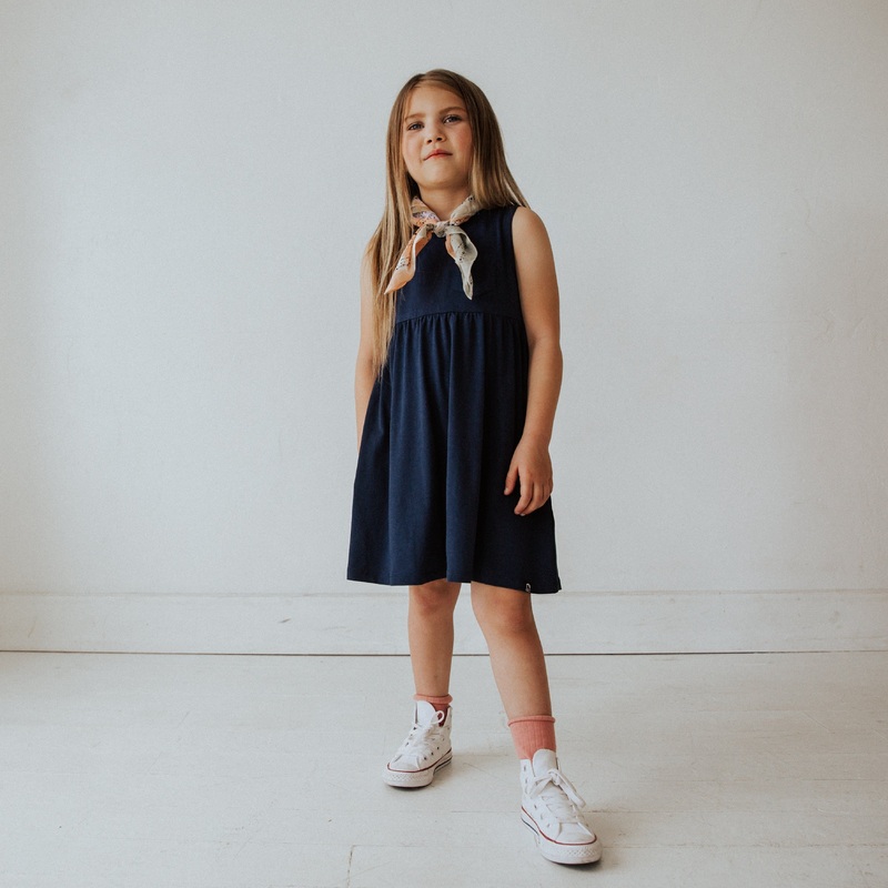 Essentials Tank Dress – ‘Navy’