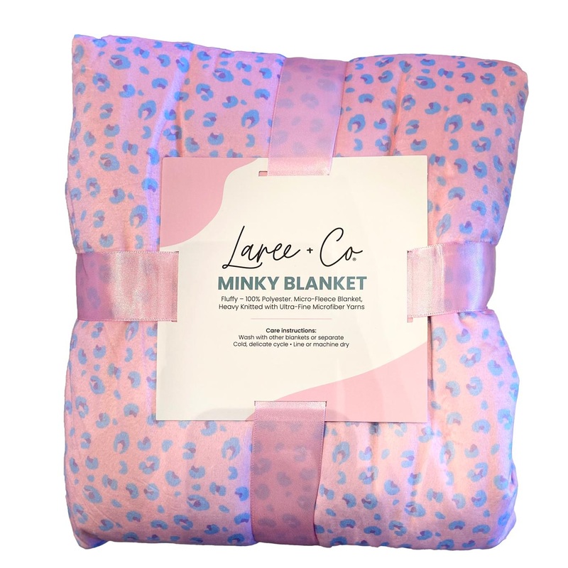 Lillian Leopard Luxe Cuddle Minky Blanket