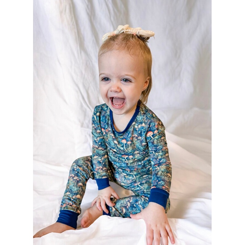 Midnight Mushrooms Pajama Set|2T|3T|4T|5/6