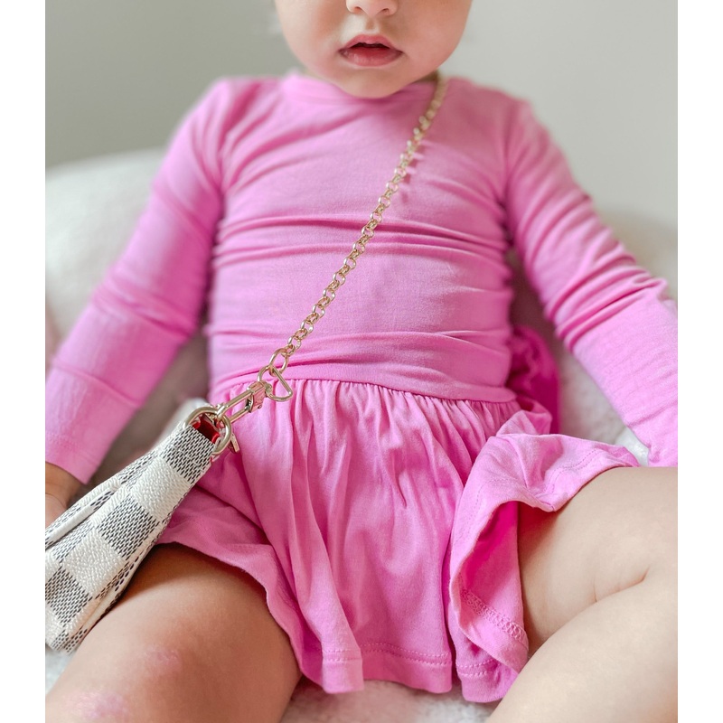 PETAL PINK DREAM BODYSUIT DRESS