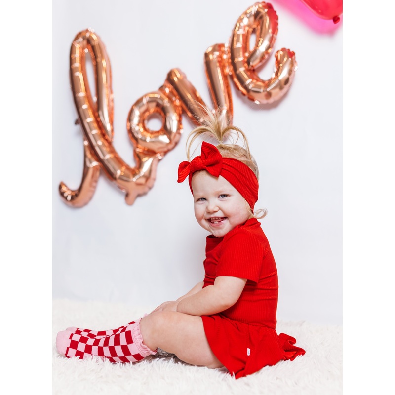 RED RIB DREAM BODYSUIT DRESS|0-3M|3-6M|6-12M|12-18M|18-24M|2T