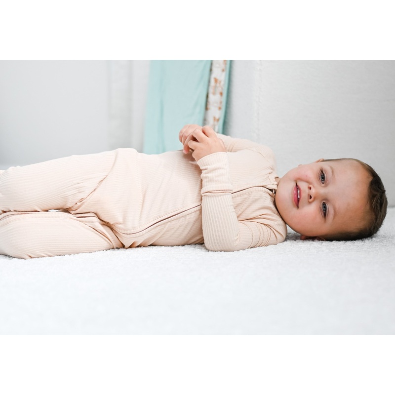 TAN RIB DREAM ROMPER|NB|0-3M|3-6M|6-12M|12-18M|18-24M|2T|3T