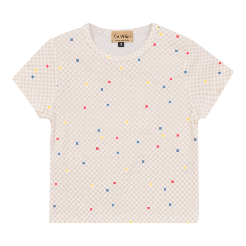 Checkered T-shirt|Off White/Multi Chechered|2|3|4|5|6|7|8