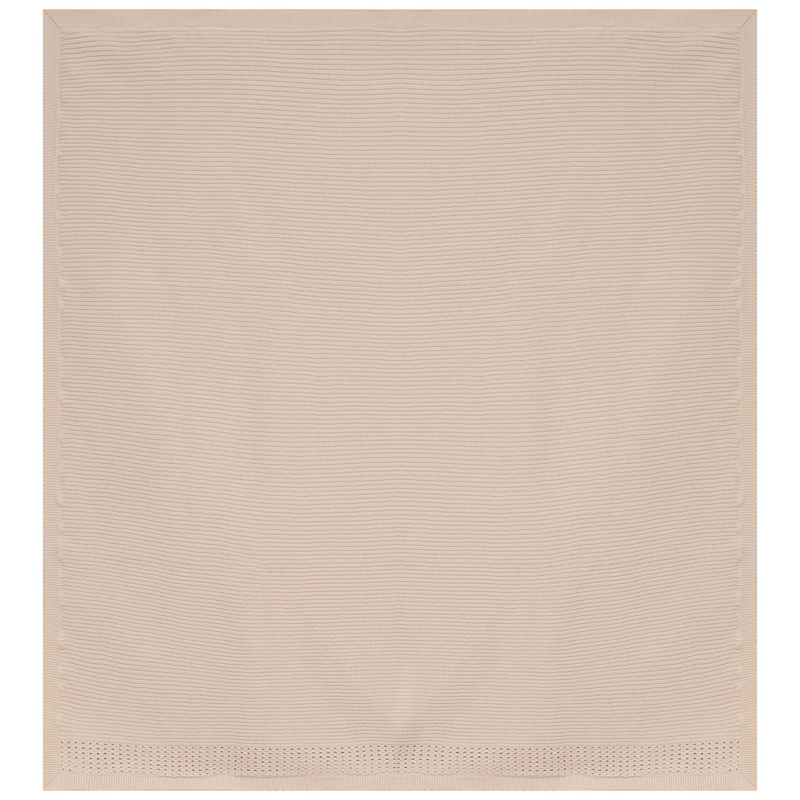 Holed Rib Knit Blanket|Dark Almond|Maple Sugar|Seabrook|One Size