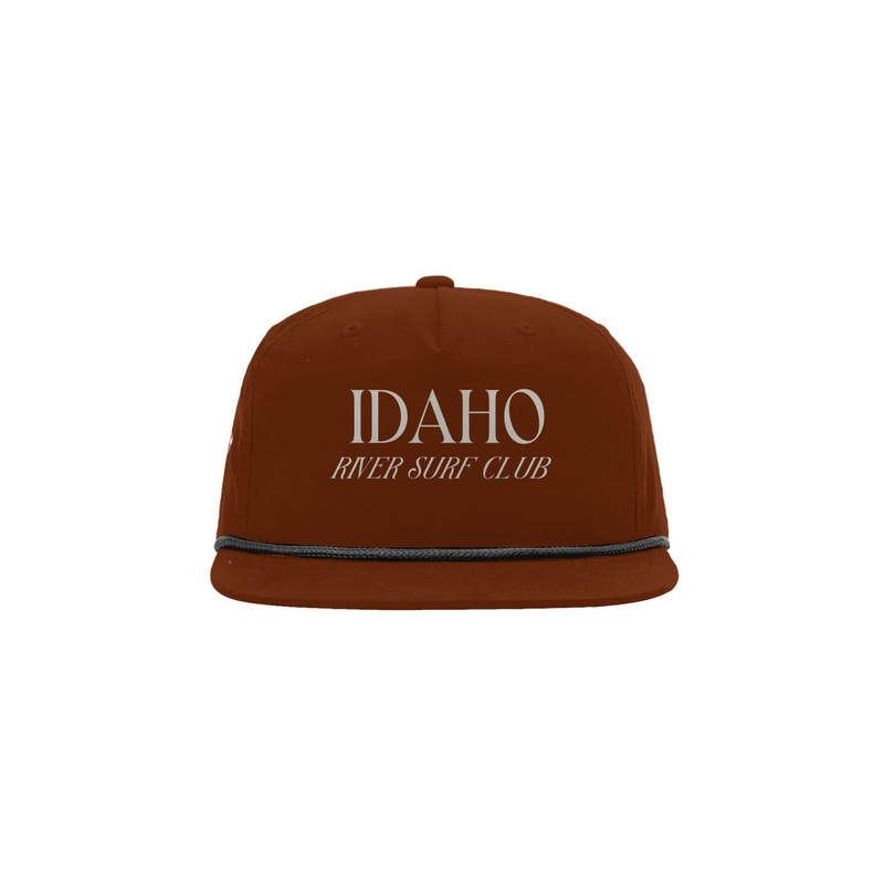 Idaho River Surf Rope hat|Dark Orange/ Black|Biscuit/ Black|White/ Black|Black/ Black|One Size