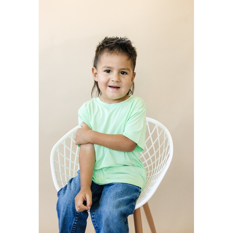Lime Bamboo Tee|6-12 months|12-18 months|18-24 months|2T|3T|4T|5|6|7|8