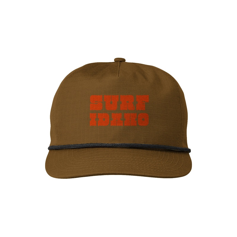 Surf Idaho Lariat Ripstop Hat|Charcoal/ Black|Khaki / Black|Old Gold/ Black|One Size