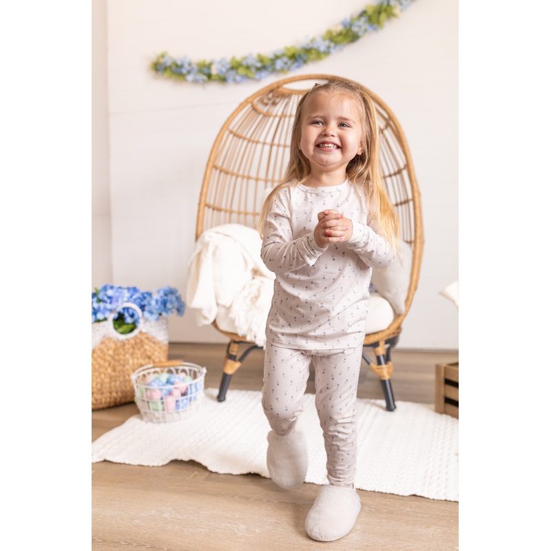 Tiny Tulips 2pc Bamboo Pajama Set