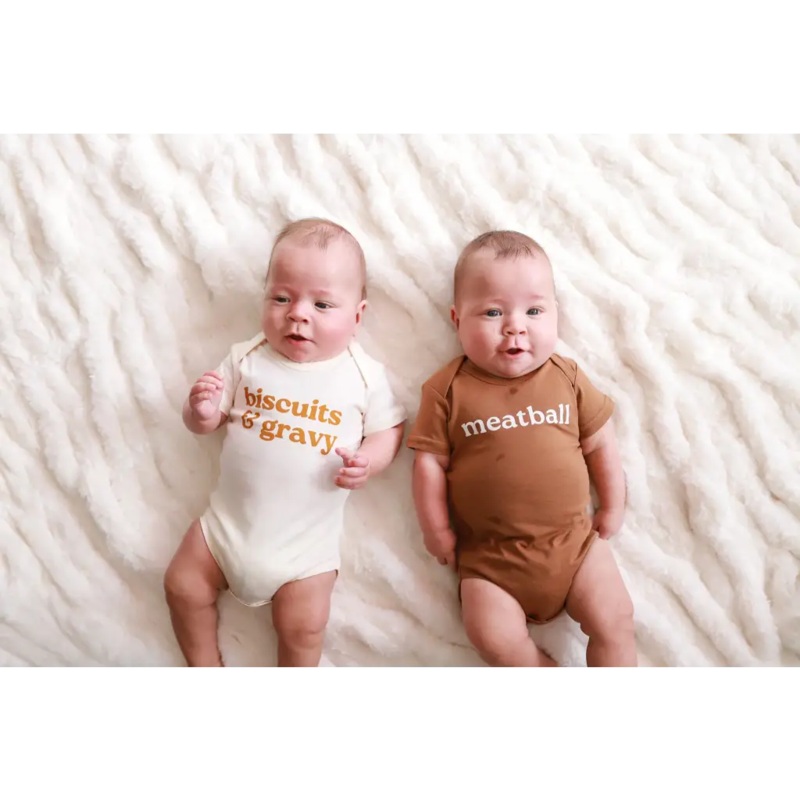 Biscuits & Gravy Baby Onesie|3mo (0-3)|6mo (3-6)|12mo (6-12)|18mo (12-18)