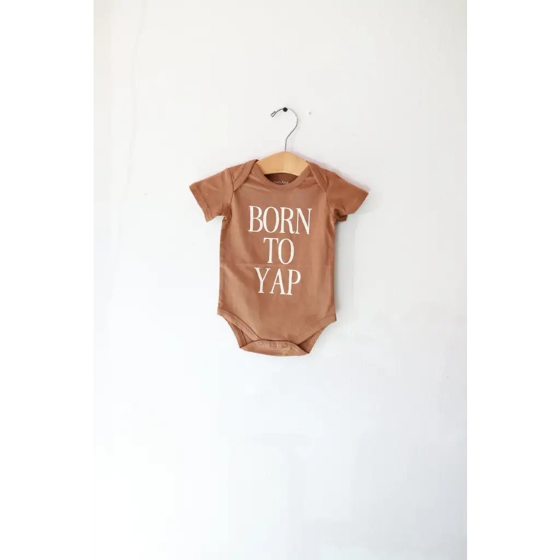 Born to Yap Organic Cotton Baby Onesie