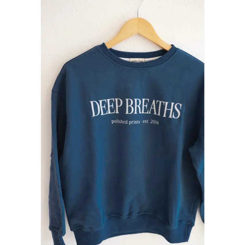 Deep Breaths Adult Pullover Sweatshirt