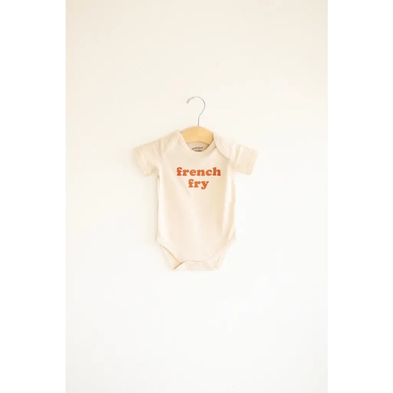 French Fry Organic Cotton Baby Onesie