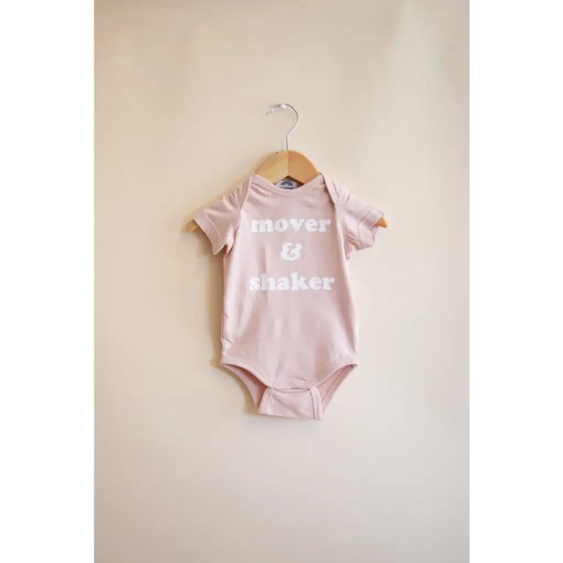 Mover & Shaker Organic Cotton Baby Bodysuit