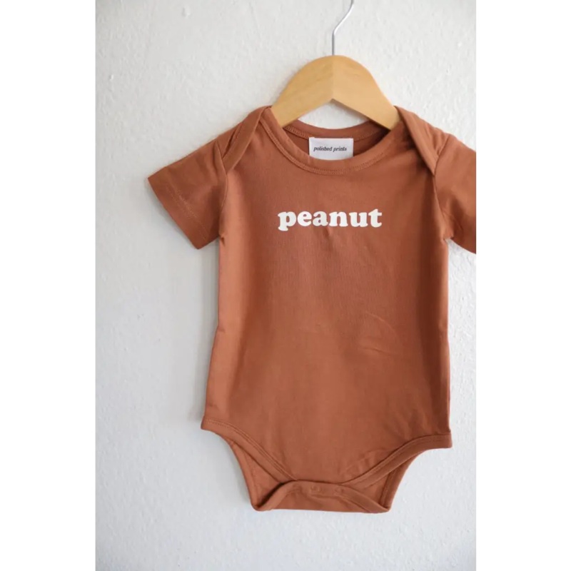 Peanut Organic Cotton Baby Onesie