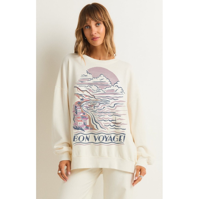 BON VOYAGE SUNDAY SWEATSHIRT|X-Small|Small|Medium|Large|X-Large