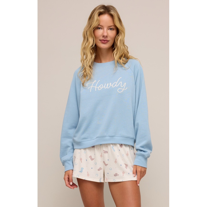 HOWDY FLEECE SWEATSHIRT|X-Small|Small|Medium|Large|X-Large