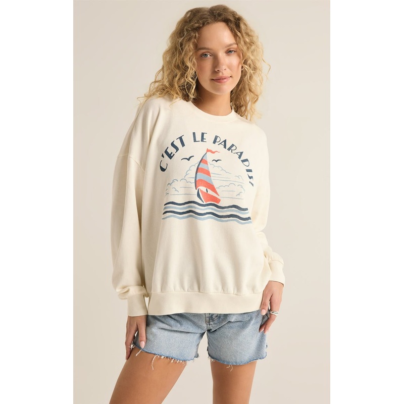 LE PARADIS SUNDAY SWEATSHIRT|X-Small|Small|Medium|Large|X-Large