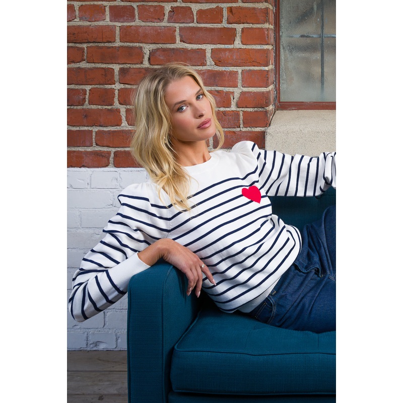 SERISSA NAVY STRIPE SWEATER|XS|Small|Medium|Large|XL