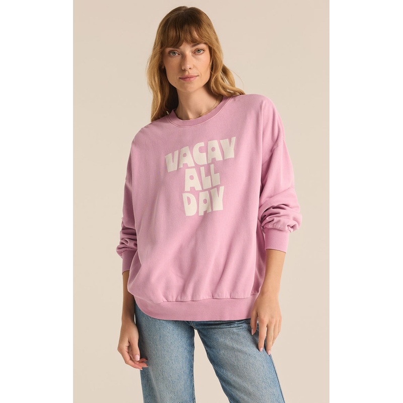 VACAY SUNDAY SWEATSHIRT|X-Small|Small|Medium|Large|X-Large