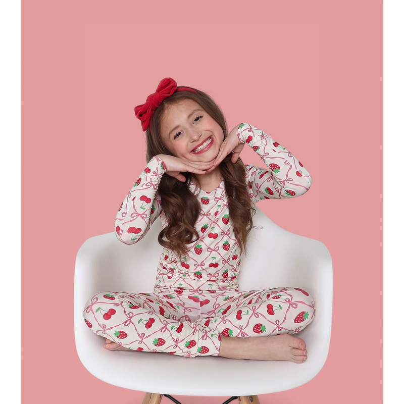 CHERRY BOW BERRY DREAM SET|12-18M|18-24M|2T|3T|4T|5/6|7/8|9/10