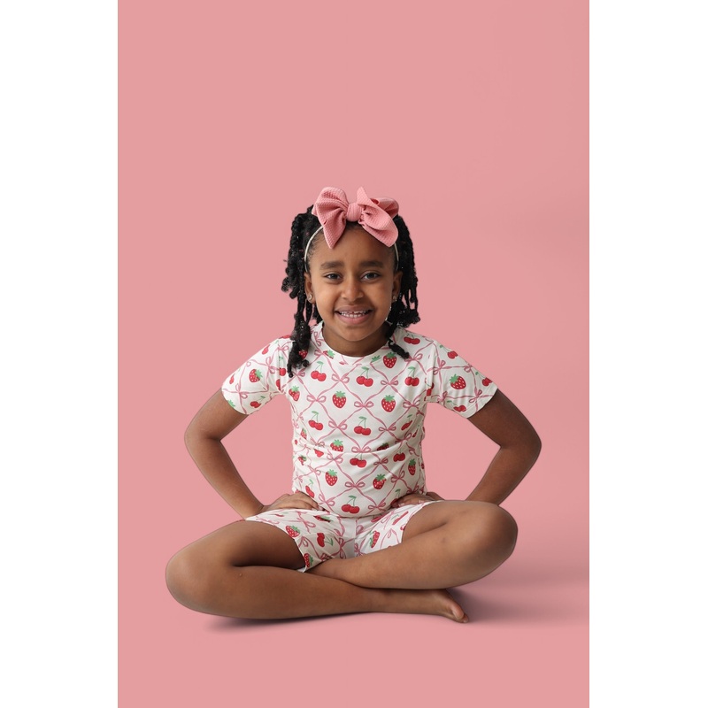 CHERRY BOW BERRY DREAM SHORT SET