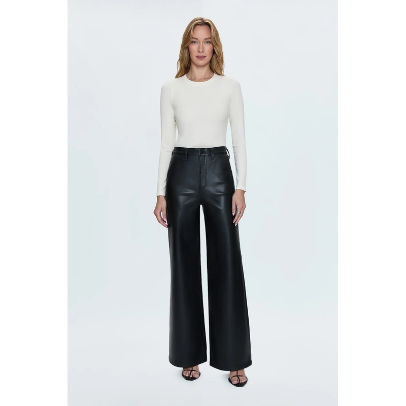 Lana High Rise Ultra Wide Leather Pant