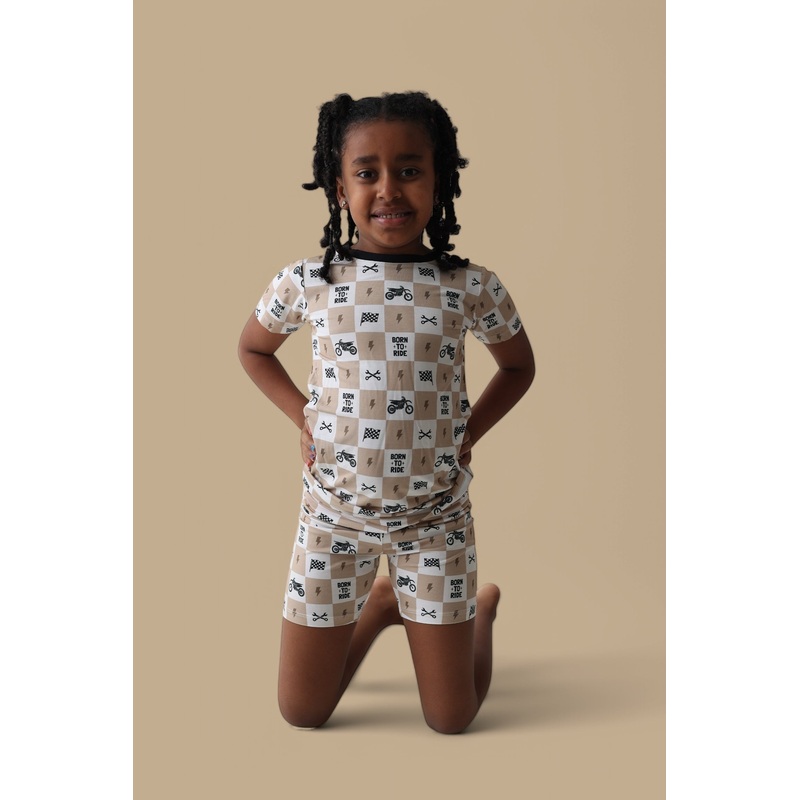 BORN TO RIDE DREAM SHORT SET|6-12M|12-18M|18-24M|2T|3T|4T|5/6|7/8|9/10