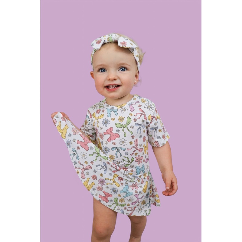 BOW GARDEN DREAM BODYSUIT DRESS