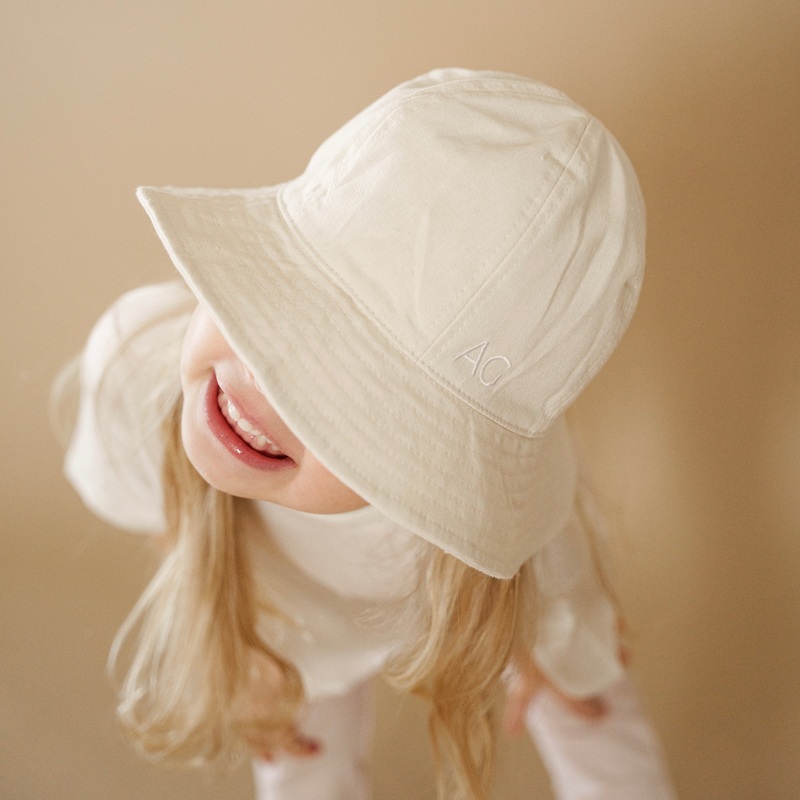 Bucket Hat|Cream|0-24M (19″ circumference)|3-6Y (21″ circumference)