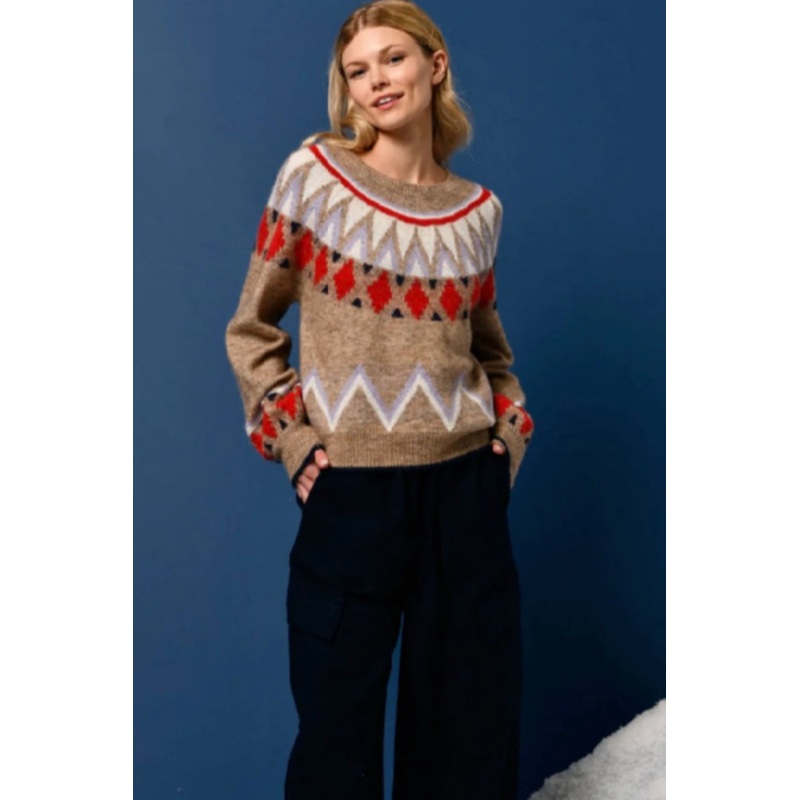 Fairisle Sweater|Multicolor|xs|S|M|XS|L