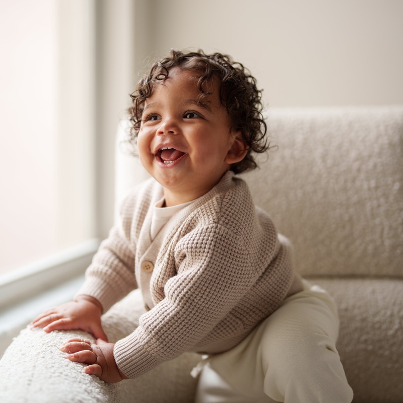 Knit Pocket Cardigan|3-6M|6-9M|9-12M|12-18M|18-24M|2-3T|3-4T|4-5T|5-6T|Oak