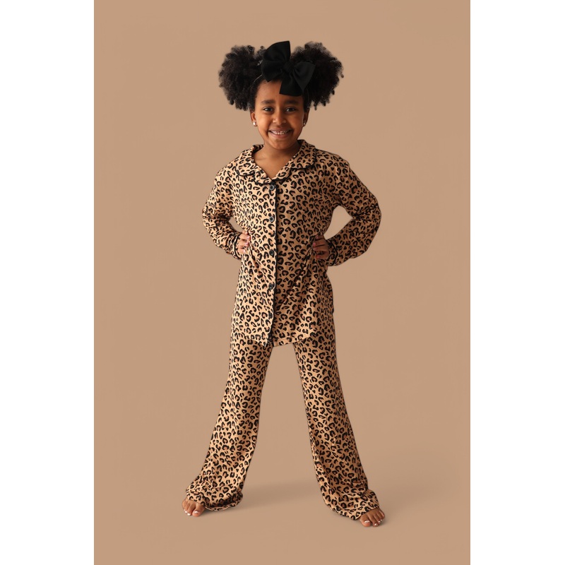 LEOPARD DREAM GIRL’S FLARE SET