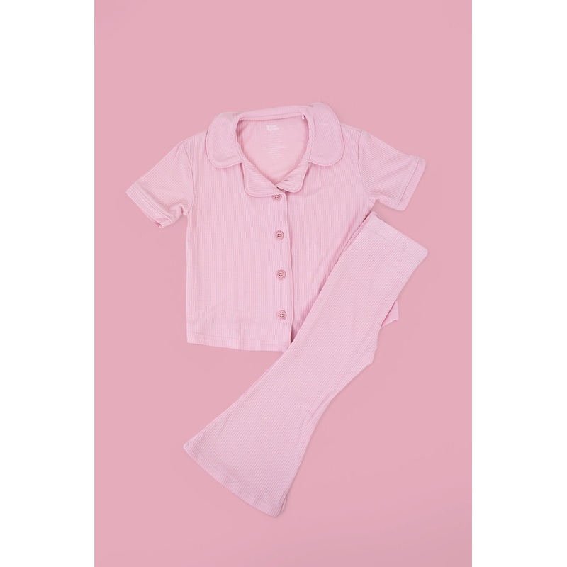 PINK ROSE DREAM GIRL’S FLARE SET